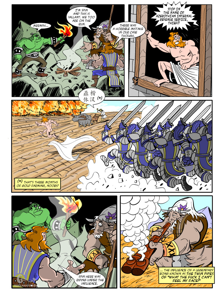 Teh Gladiators Webcomic: The Genesis (Page 10)