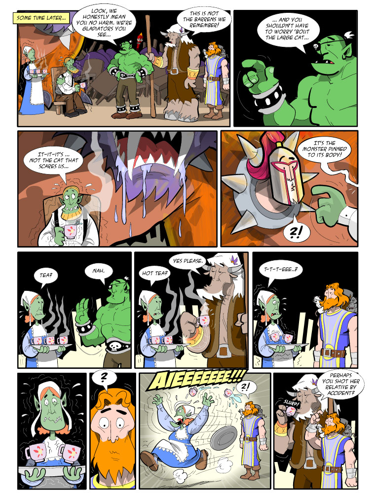 Teh Gladiators Webcomic: T-t-t-eee?