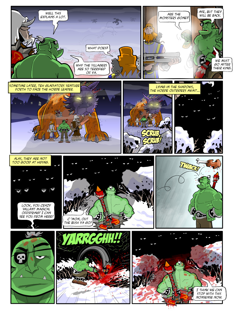 Teh Gladiators Webcomic: Crazy Vallant Magical Offspring