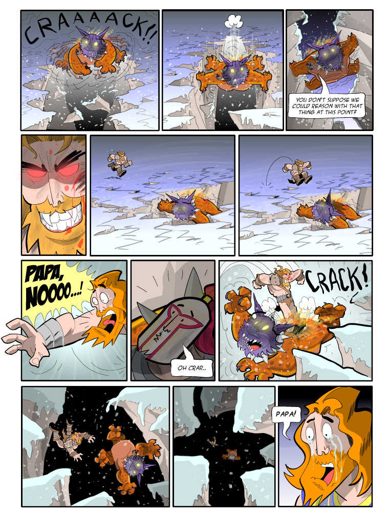 Teh Gladiators Webcomic: PAPA, NOOOO...!