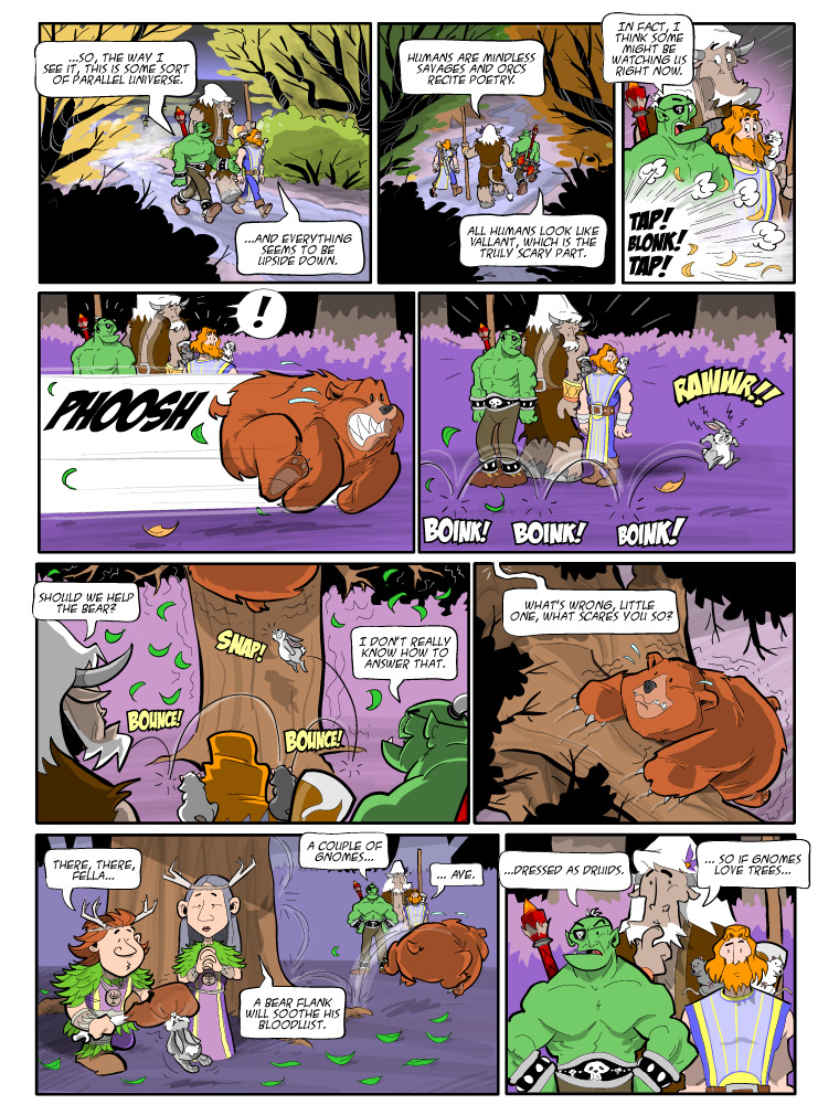 Teh Gladiators Webcomic: Olympic Champion Bear and the 'Holy Grail' Rabbit