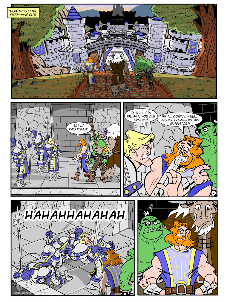 Teh Gladiators Webcomic: The Genesis (Page 12)