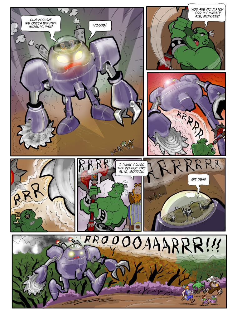Teh Gladiators Webcomic: Random Cat Feels the Pain