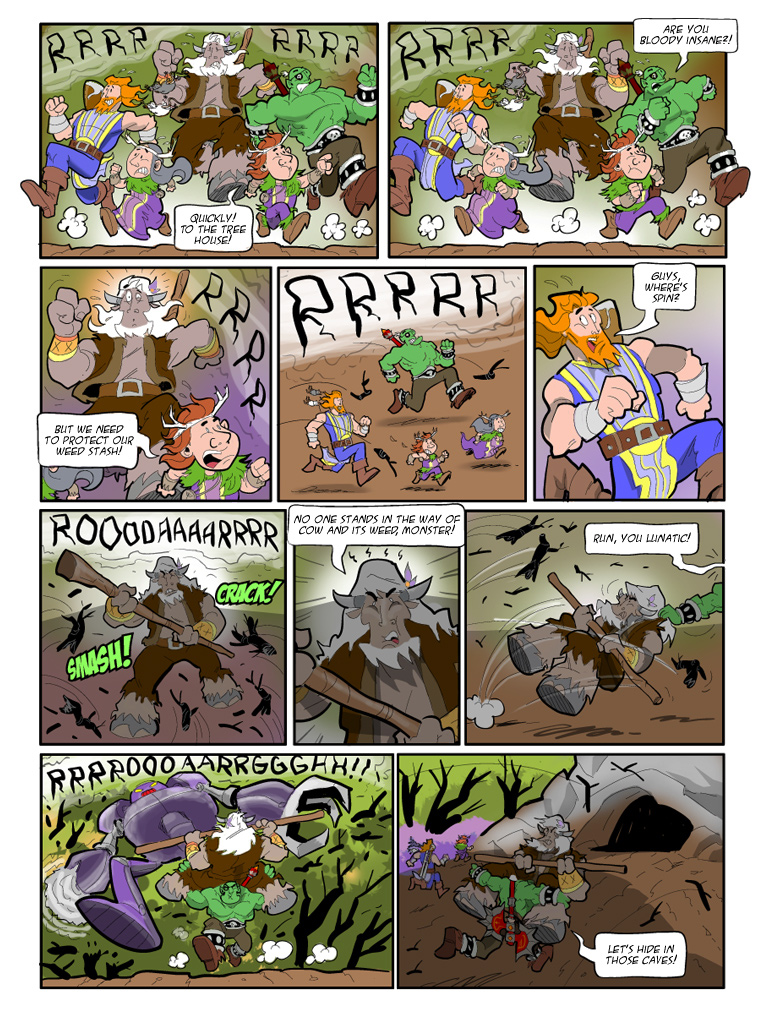 Teh Gladiators Webcomic: Spin Makes His Provisional Stand