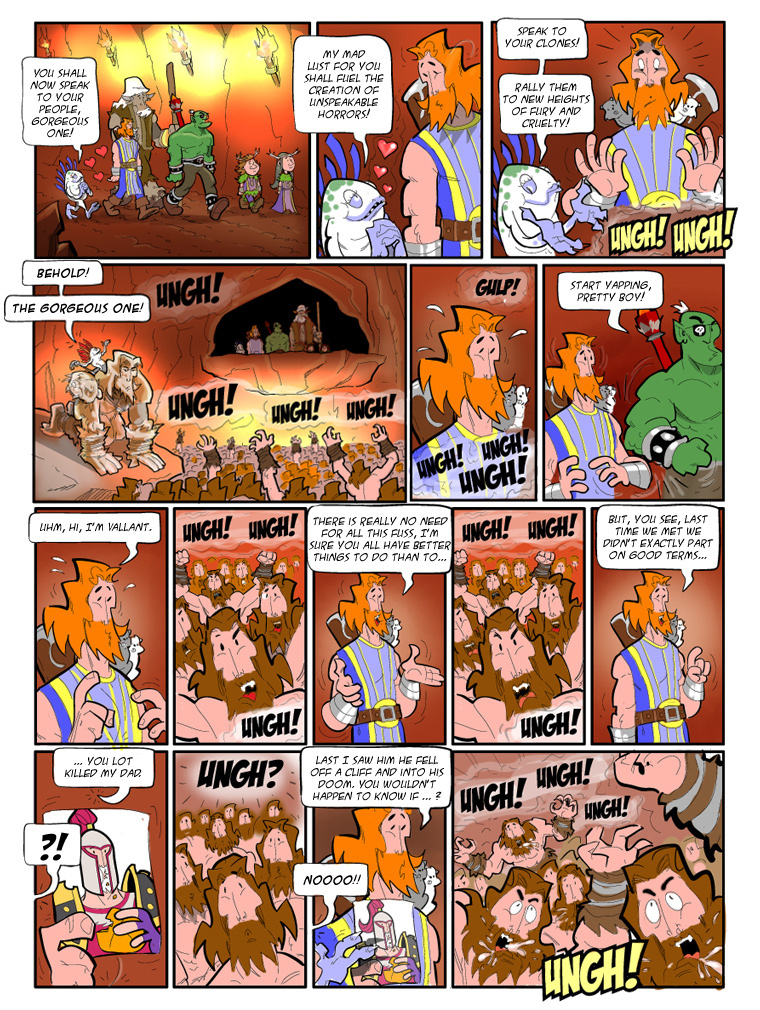 Teh Gladiators Webcomic: The Crab Cake Incident