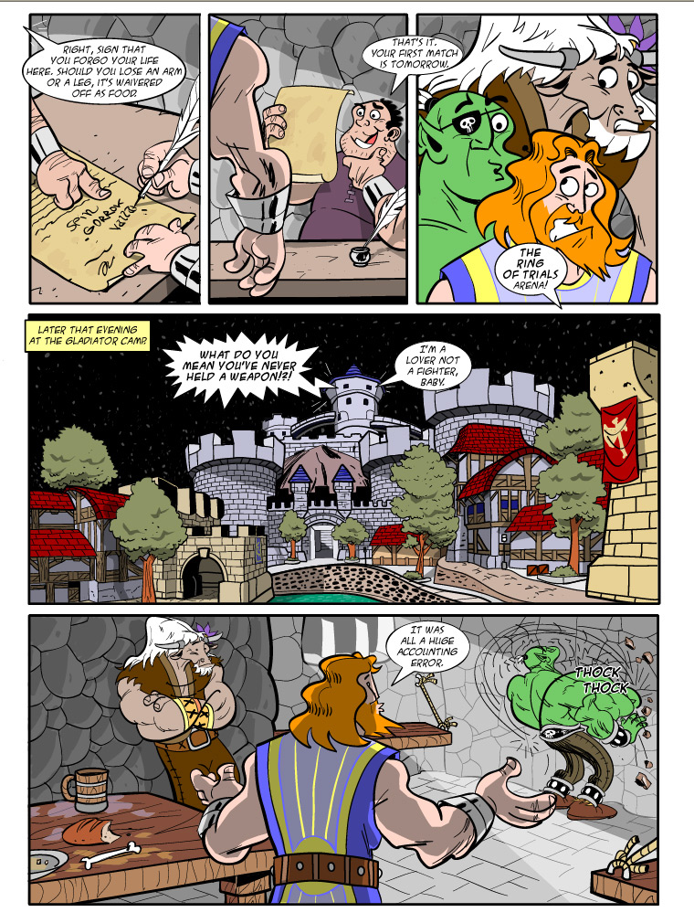 Teh Gladiators Webcomic: The Genesis (Page 13)