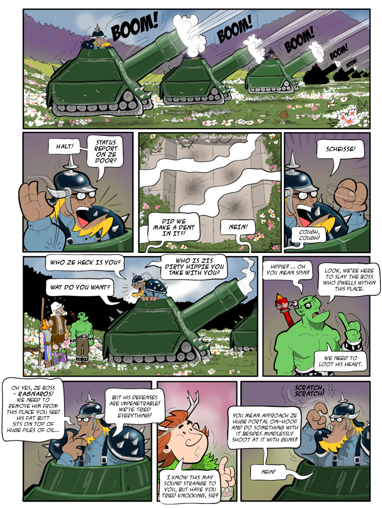 Teh Gladiators Webcomic: Fire Ze Engines!