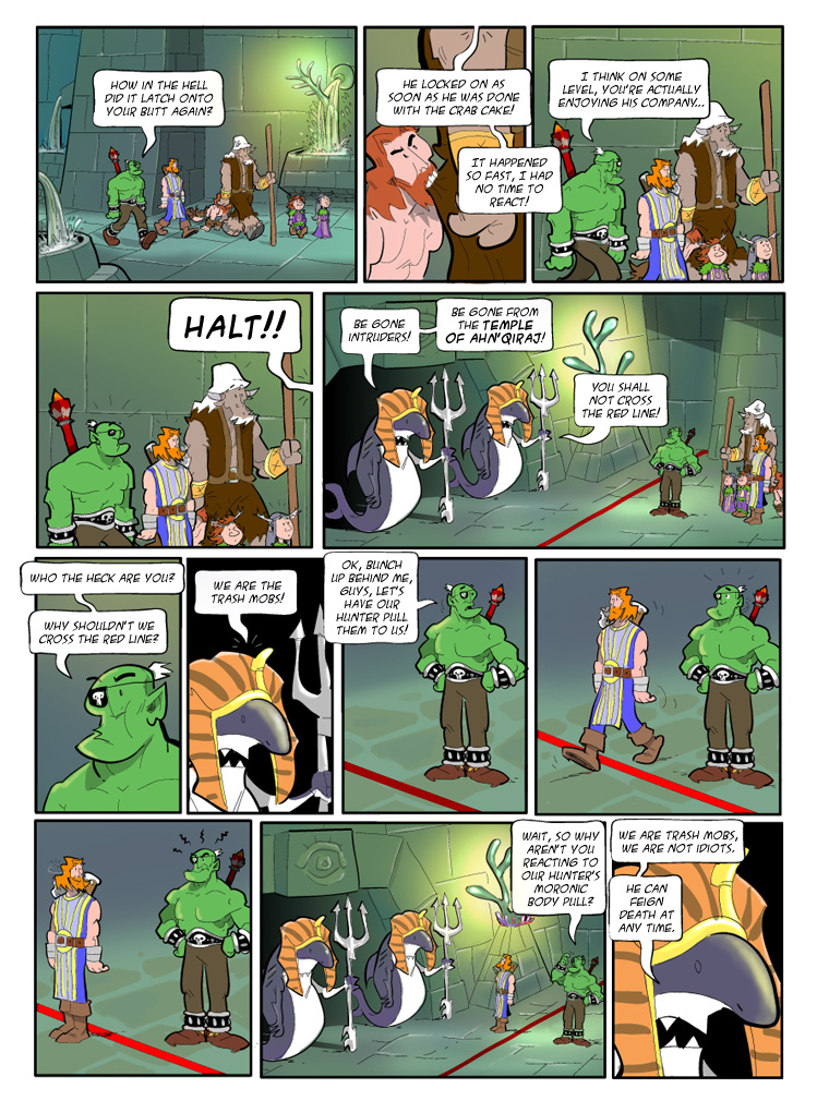 Teh Gladiators Webcomic: We Are the Trash Mobs!