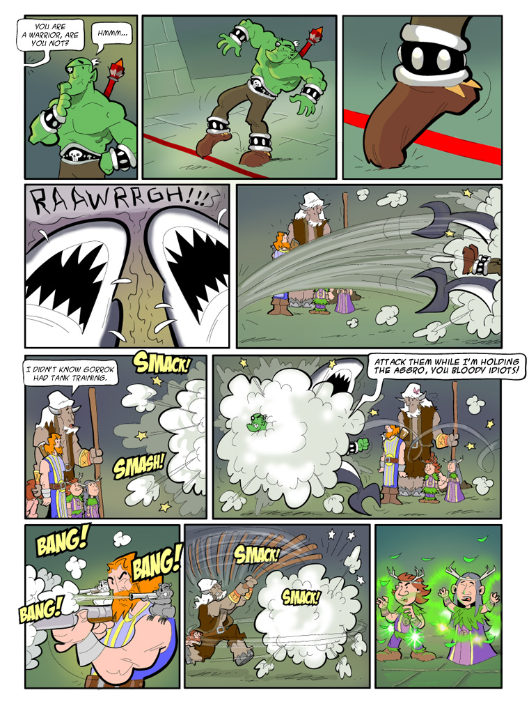 Teh Gladiators Webcomic: We Are the Trash Mobs!