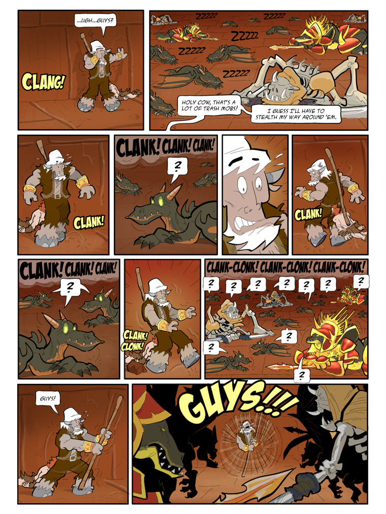 Teh Gladiators Webcomic: A Grandly Sloppy Entrance