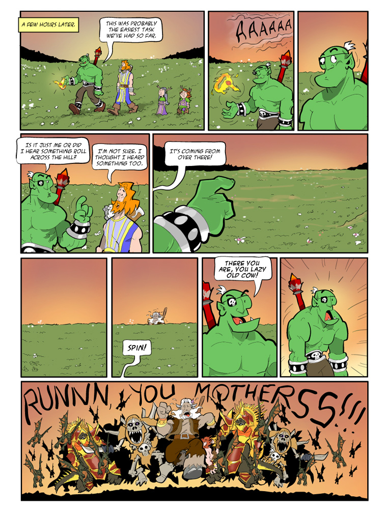 Teh Gladiators Webcomic: Runnn, You Mothers!!