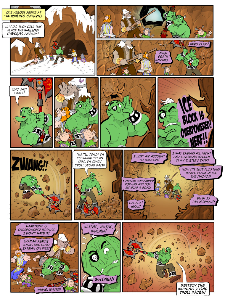 Teh Gladiators Webcomic: The Whi... Wailing Caverns