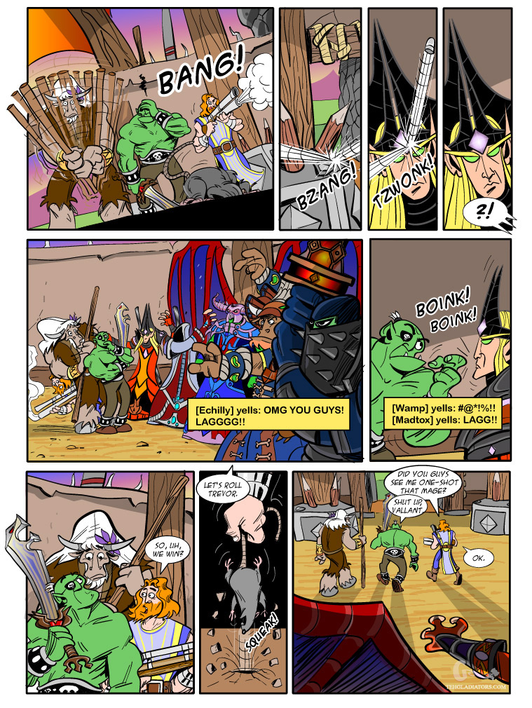 Teh Gladiators Webcomic: Great Forces Are At Work Here