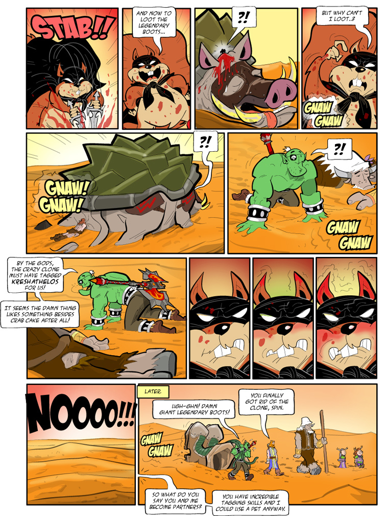Teh Gladiators Webcomic: He's Good for Something After All!