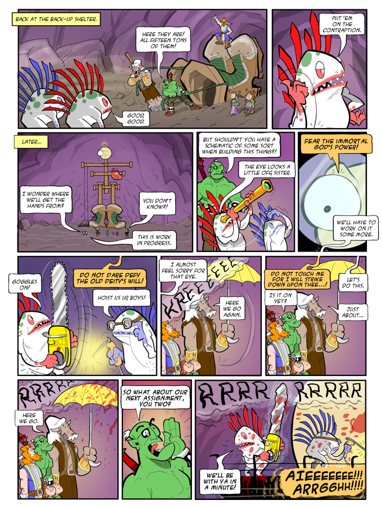 Teh Gladiators Webcomic: He's Good for Something After All!