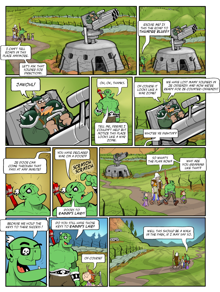 Teh Gladiators Webcomic: Ze War Ragez On!