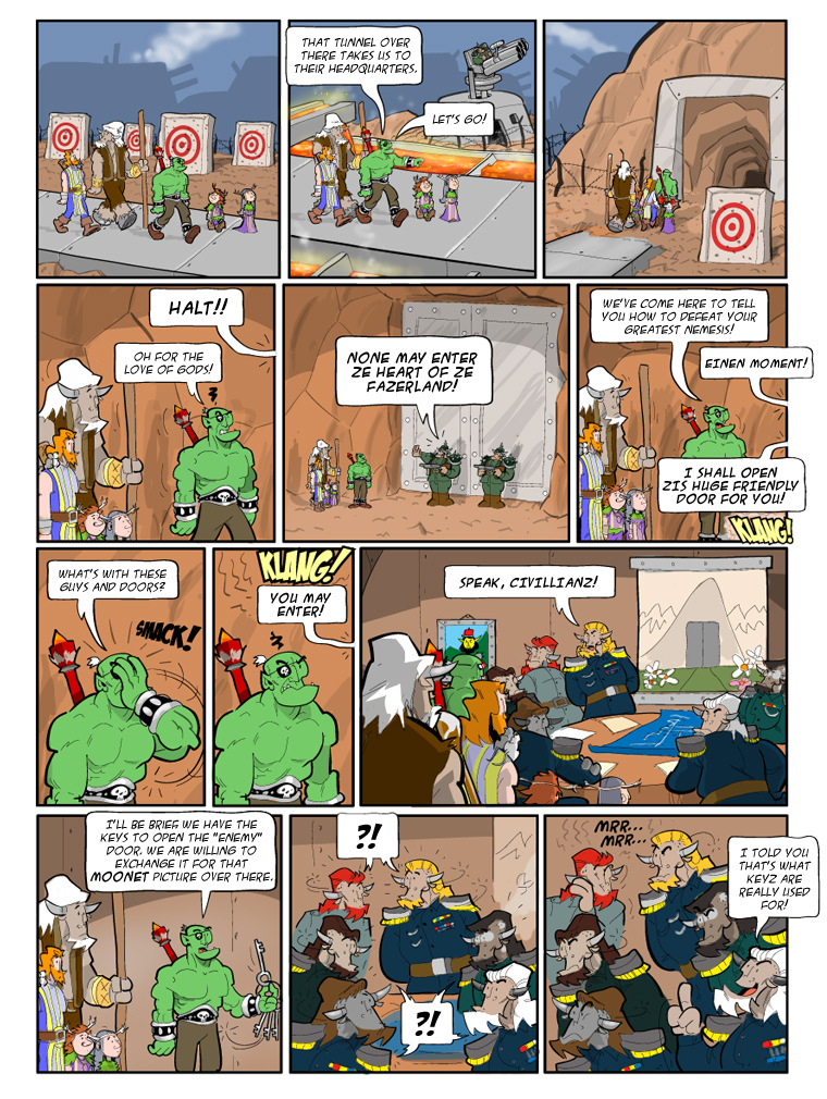 Teh Gladiators Webcomic: Ze Key Deception!