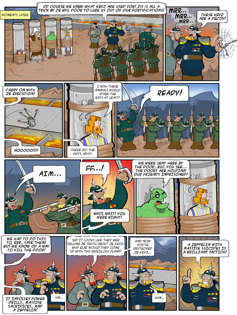 Teh Gladiators Webcomic: Ze Key Deception!