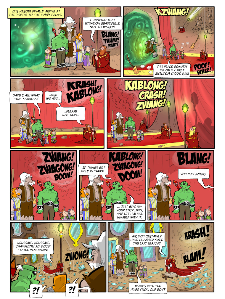 Teh Gladiators Webcomic: A Sticky Situation!