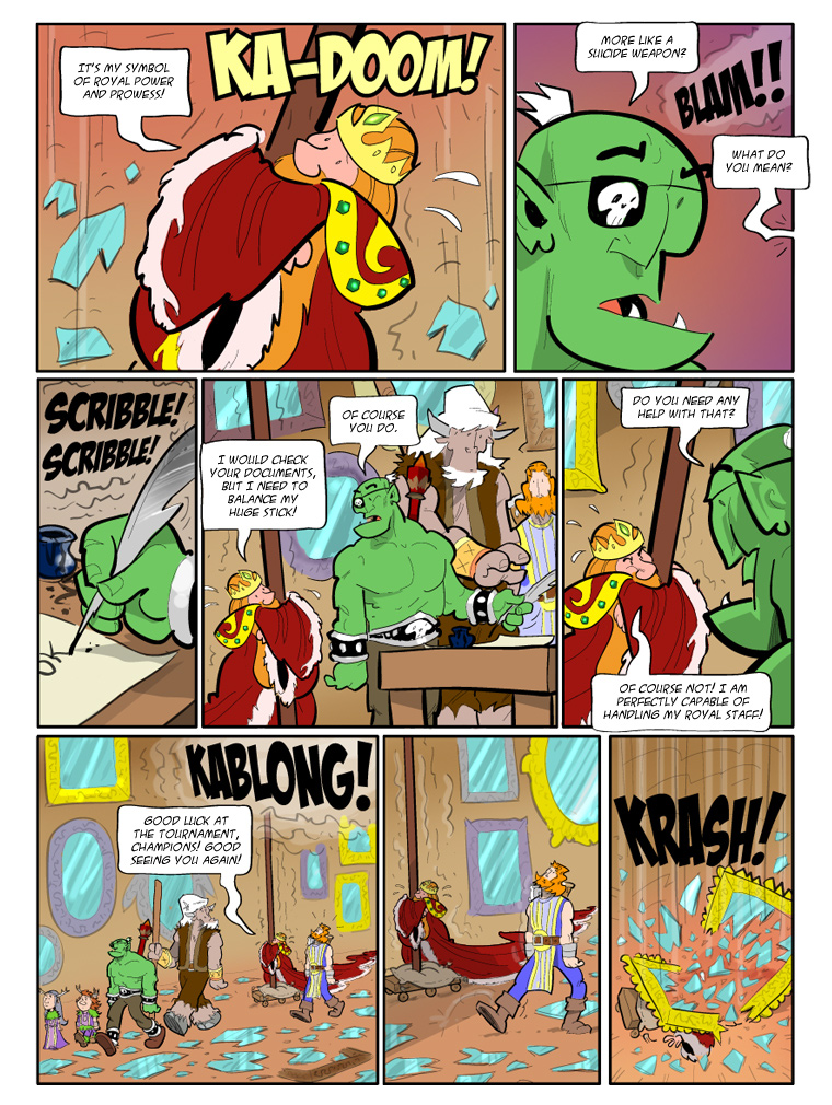 Teh Gladiators Webcomic: Death and Taxes... and Death