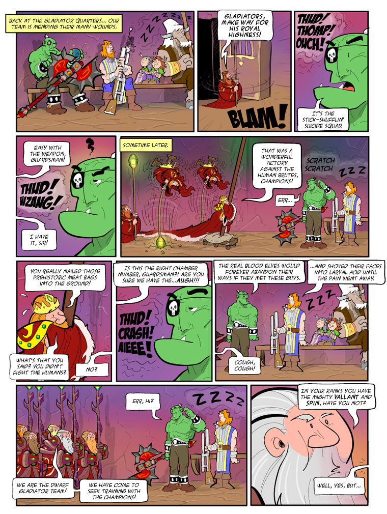 Teh Gladiators Webcomic: The Stick-Shufflin' Suicide Squad