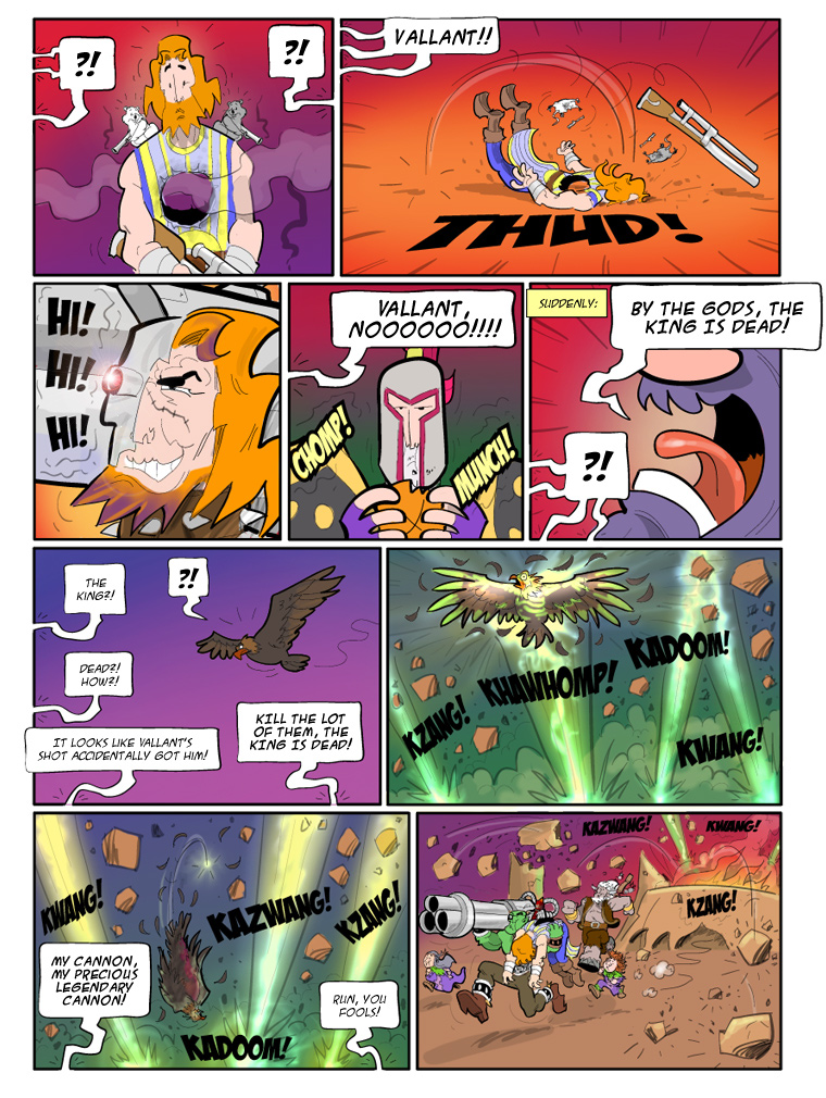 Teh Gladiators Webcomic: It Ends With A Giant Hole