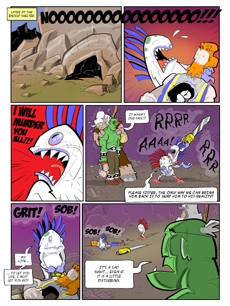 Teh Gladiators Webcomic: It Ends With A Giant Hole