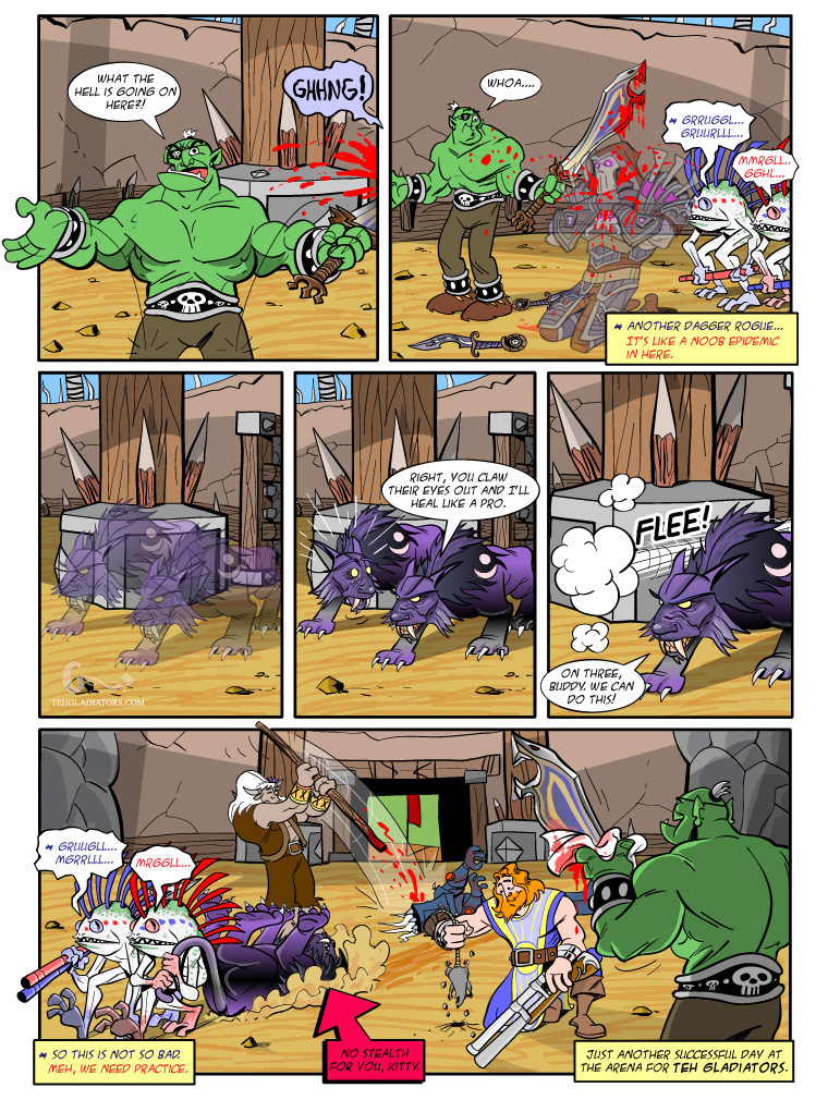 Teh Gladiators Webcomic: Breaking Out of Stealth