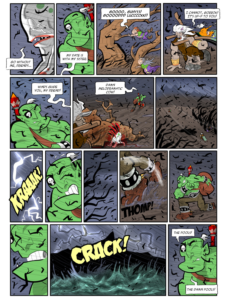 Teh Gladiators Webcomic: Melodrama at the Pools!