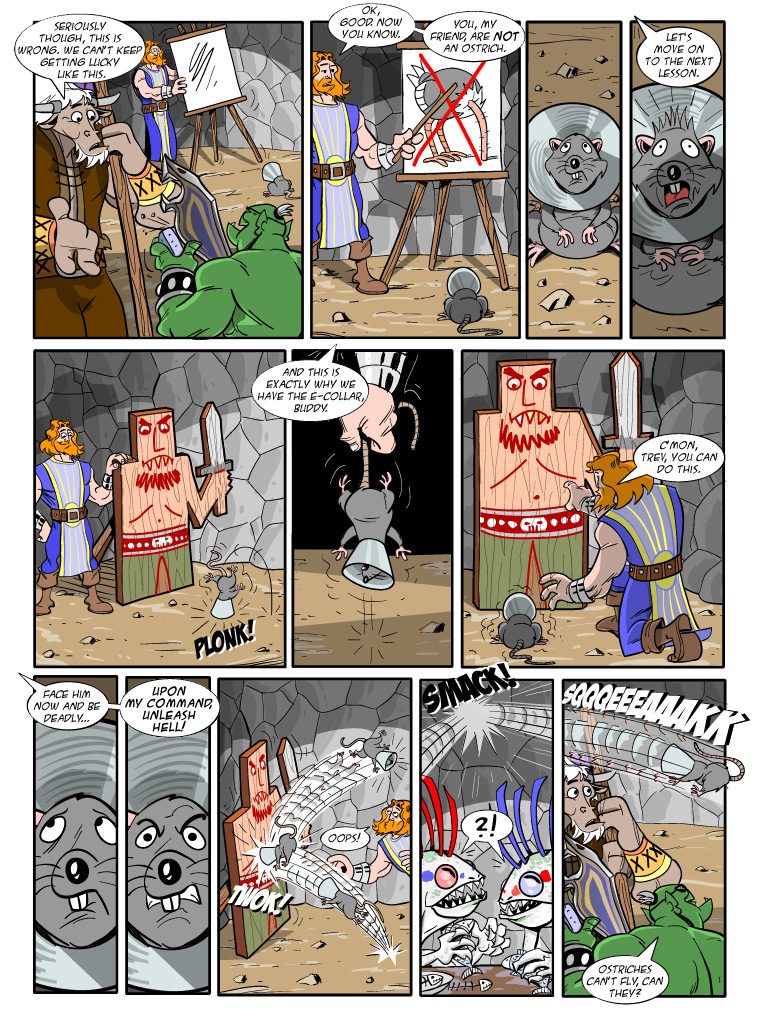 Teh Gladiators Webcomic: Trevor-Training