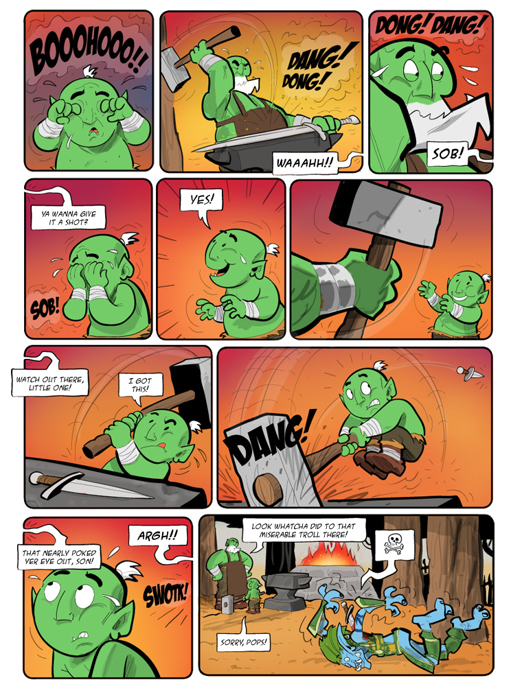 Teh Gladiators Webcomic: Rough Childhood