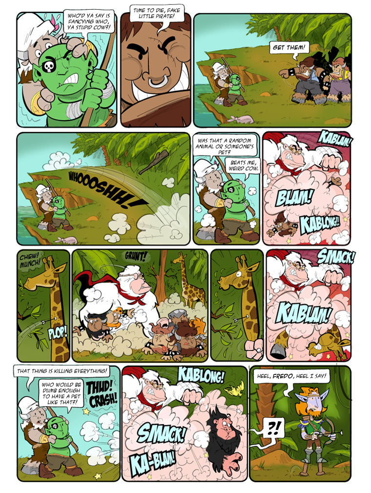 Teh Gladiators Webcomic: Enter the Psychotic Monkey...