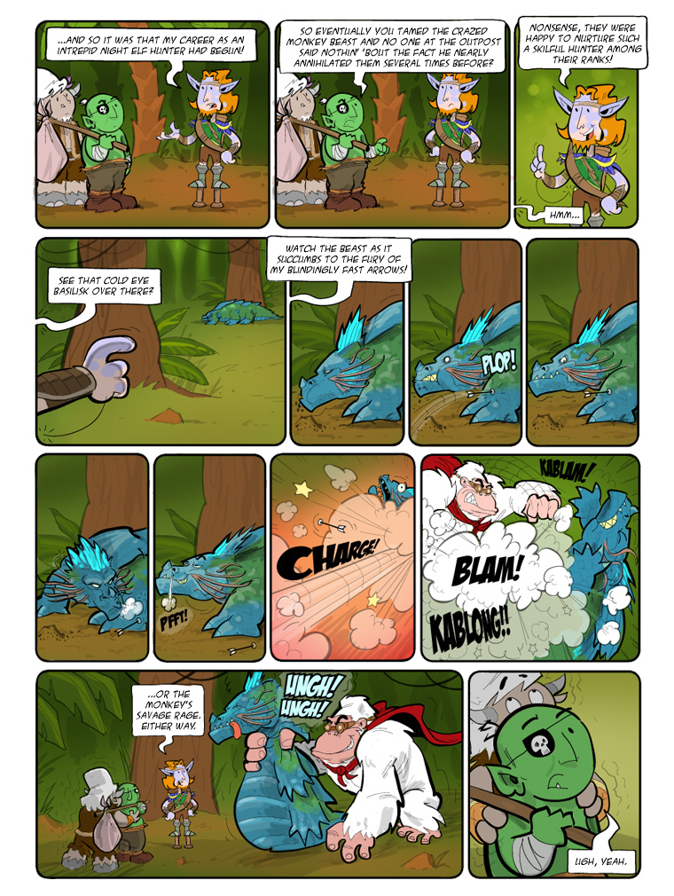 Teh Gladiators Webcomic: Hunter's Heartwarming Account
