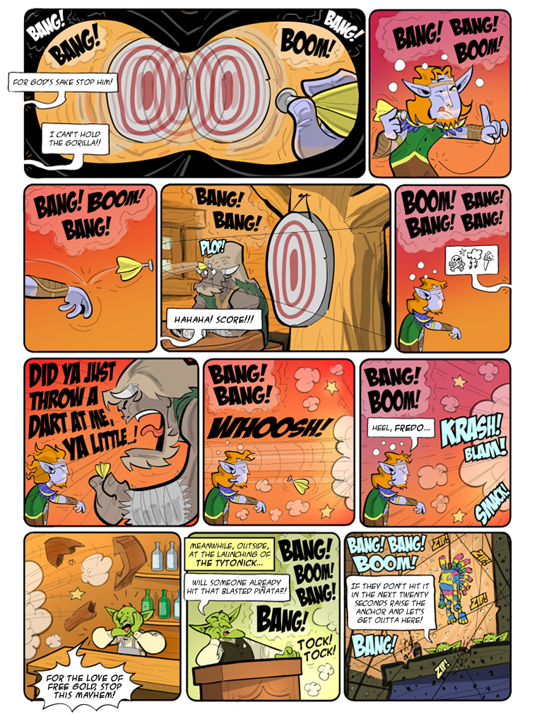 Teh Gladiators Webcomic: Monkey Rage Commences