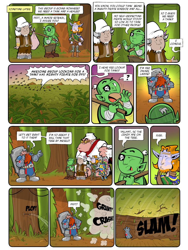 Teh Gladiators Webcomic: Awesome Group Looking for Tank