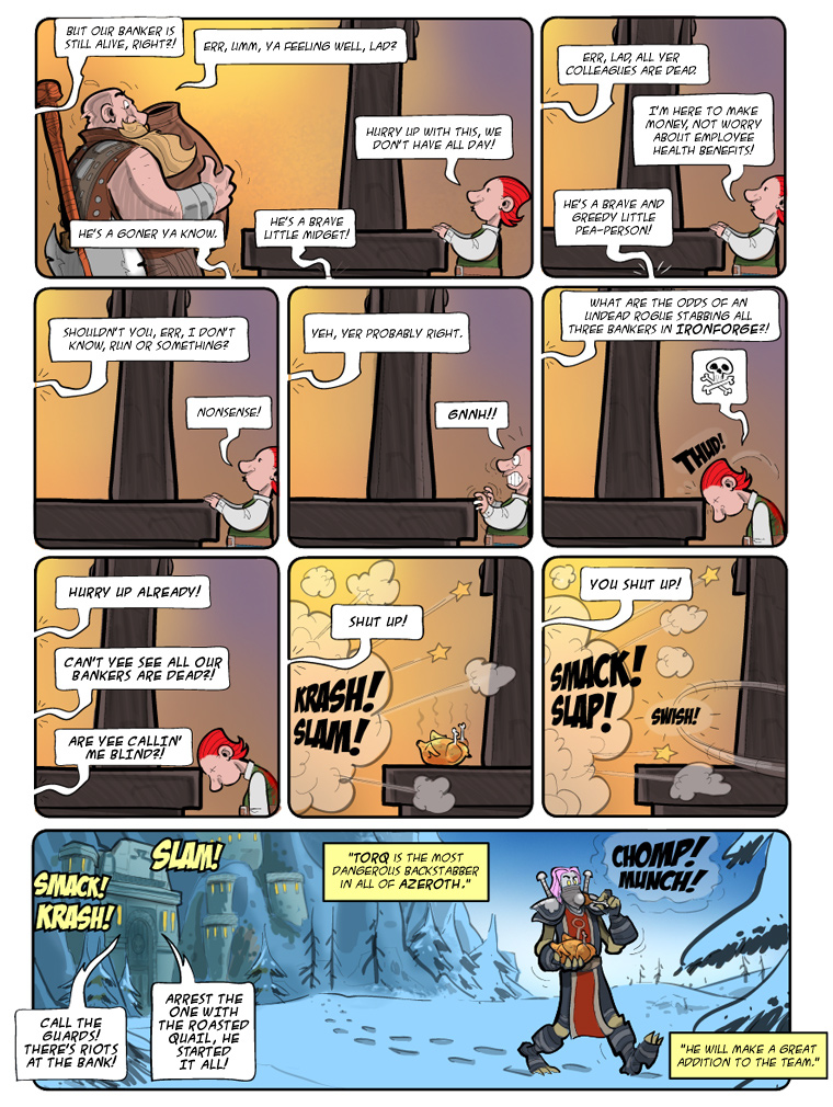 Teh Gladiators Webcomic: Trouble at the Bank
