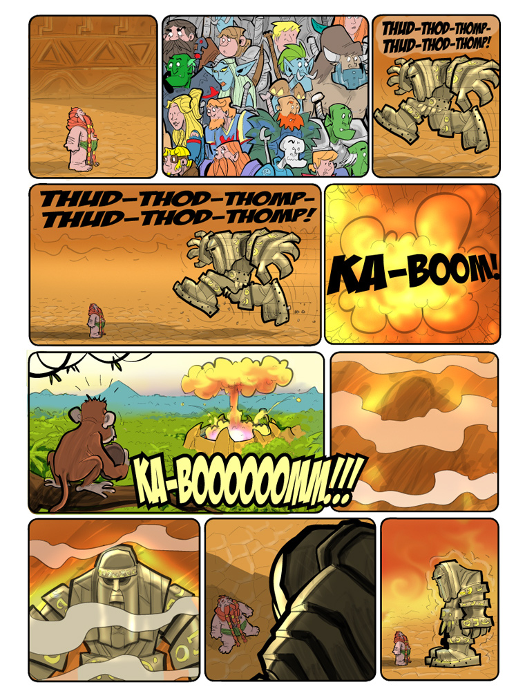 Teh Gladiators Webcomic: You've Been... Dwarf-slapped.