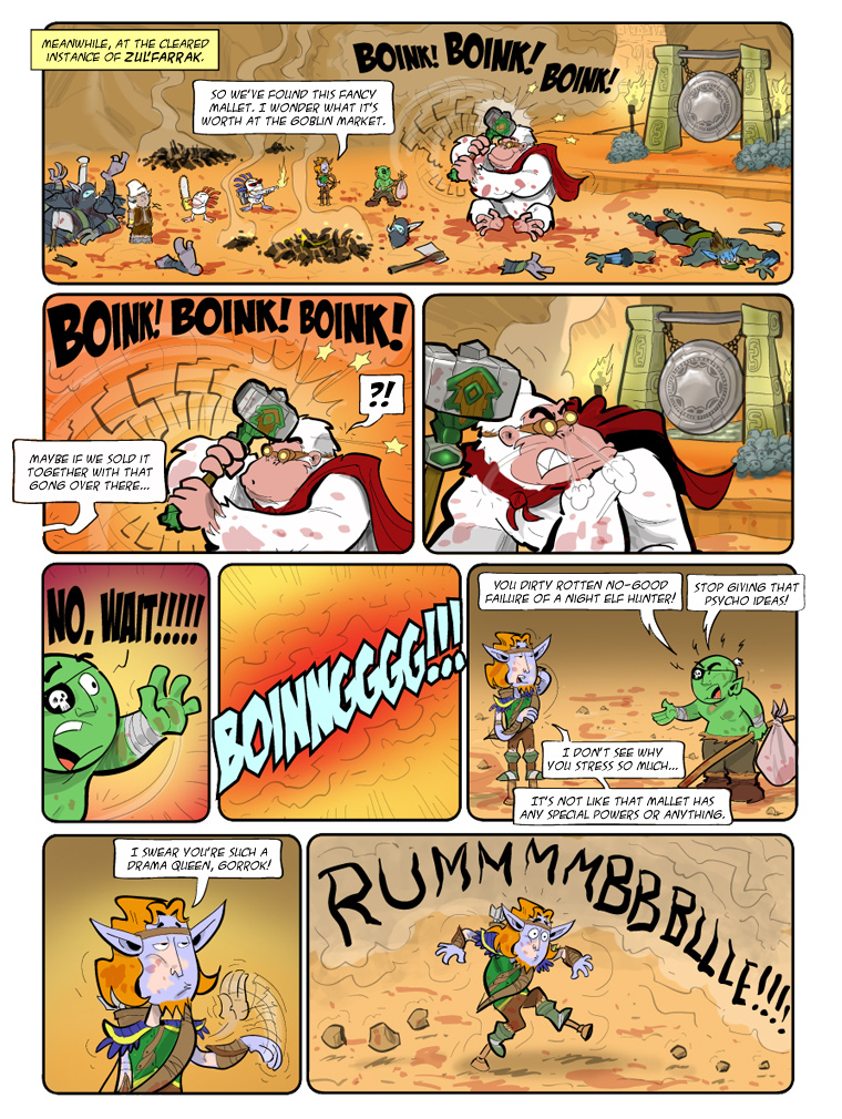 Teh Gladiators Webcomic: Three-headed Chicken