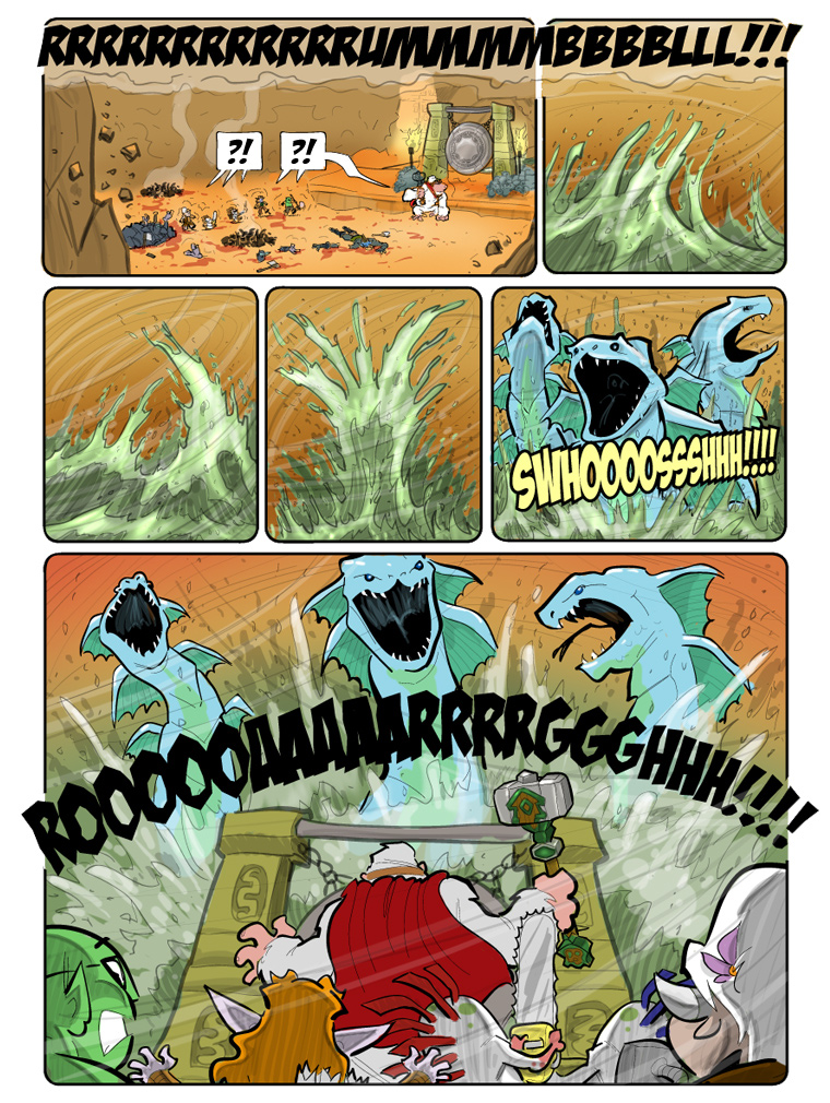 Teh Gladiators Webcomic: Three-headed Chicken