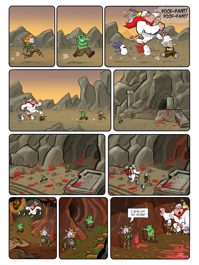 Teh Gladiators Webcomic: Seeking Shelter... 