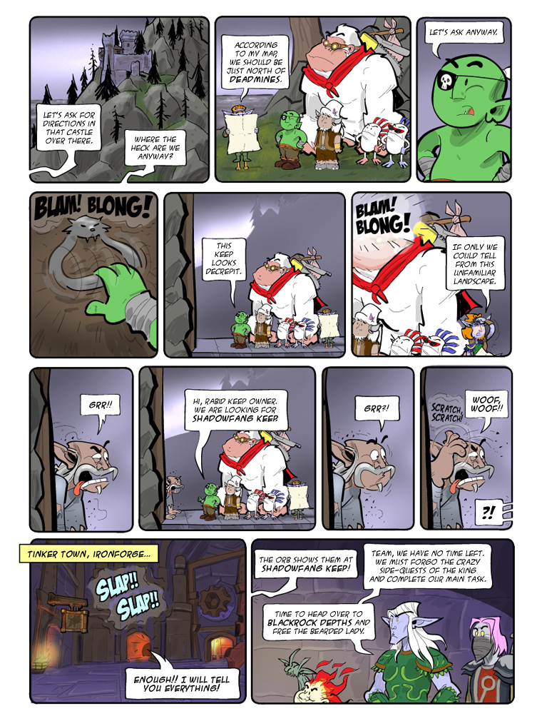 Teh Gladiators Webcomic: Welcome to Shadowfang Keep!