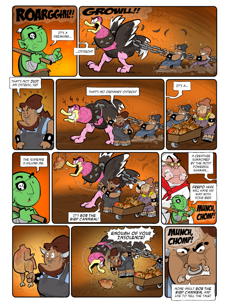 Teh Gladiators Webcomic: Putting A Spin on Turkey Day