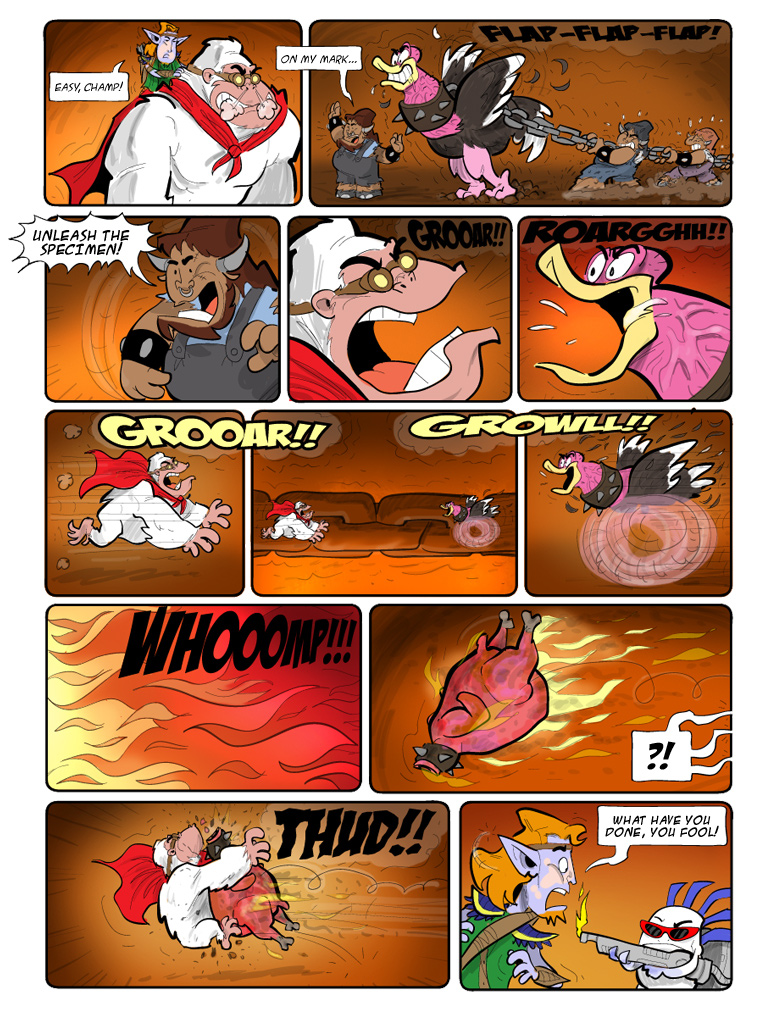 Teh Gladiators Webcomic: Putting A Spin on Turkey Day