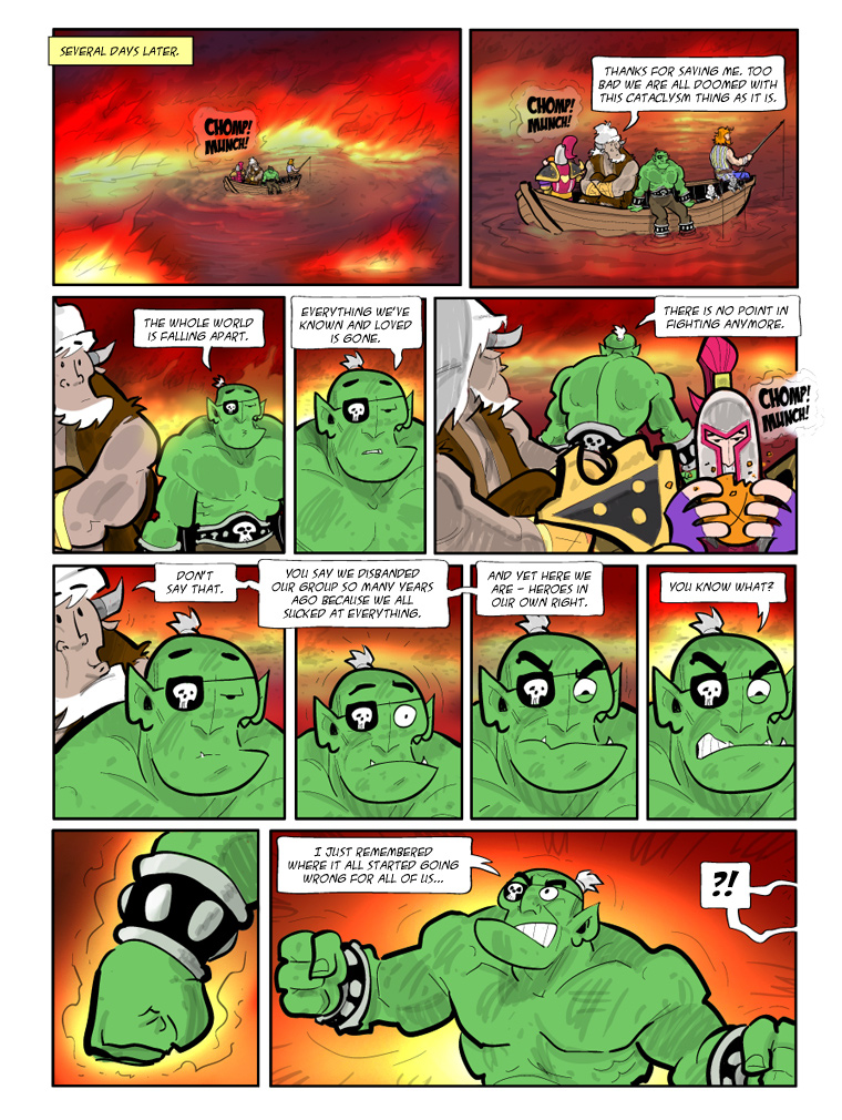 Teh Gladiators Webcomic: Orc's Startling Realization