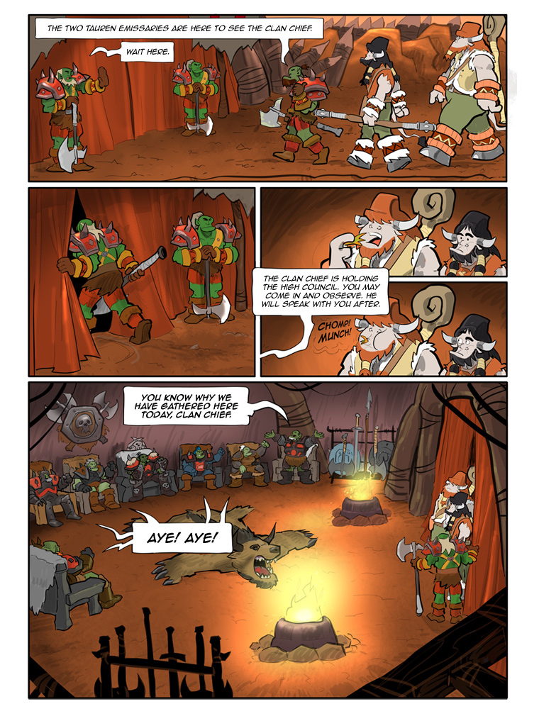 Teh Gladiators Webcomic: Note the Bear Rug