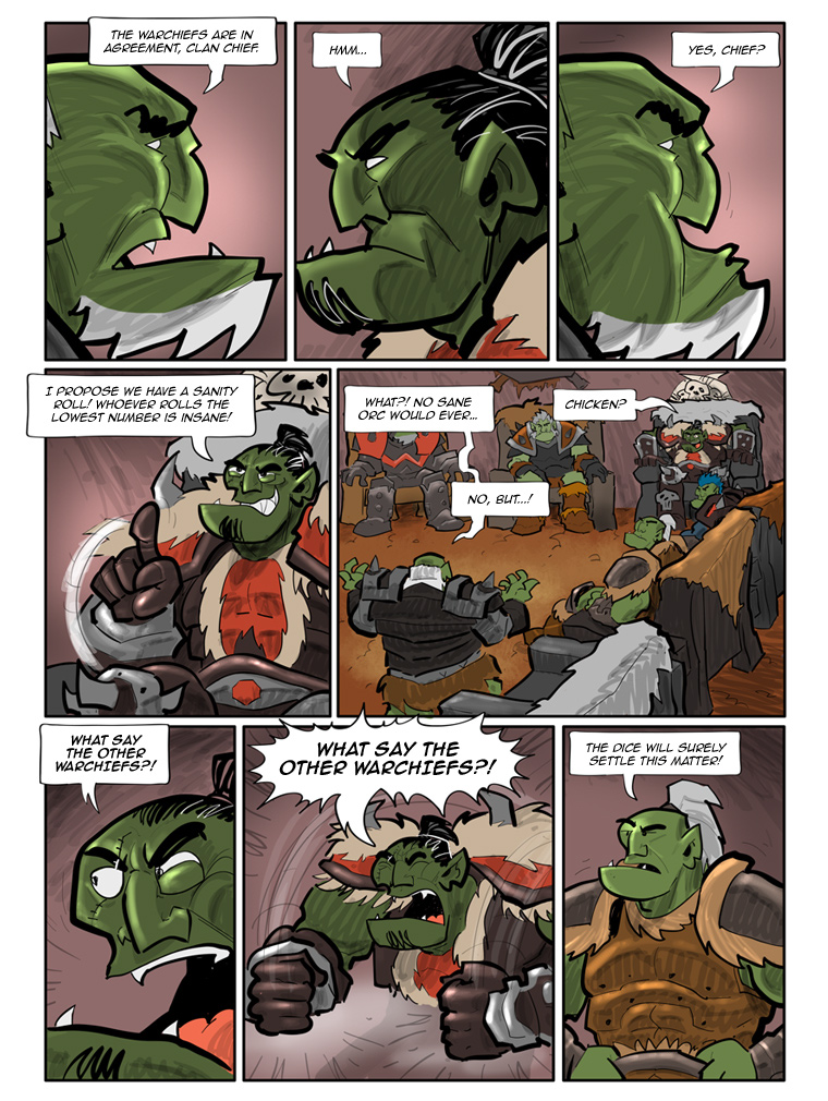 Teh Gladiators Webcomic: The Dice Will Settle It