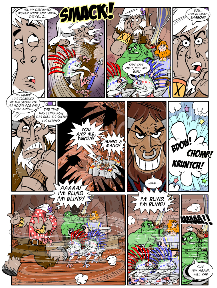 Teh Gladiators Webcomic: A Spin and A Dance