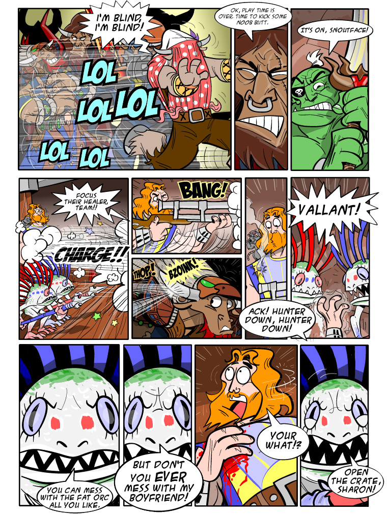 Teh Gladiators Webcomic: Don't Mess With Yolanda's Man