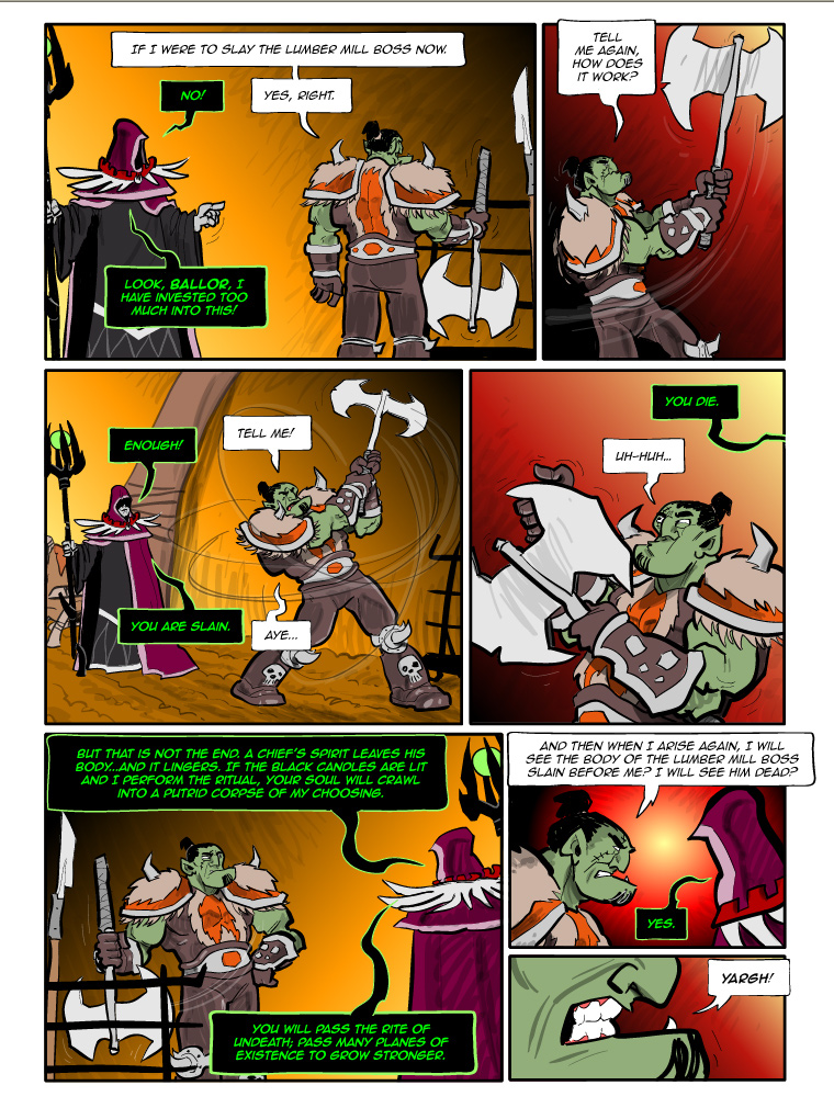 Teh Gladiators Webcomic: The Lumber Mill Boss