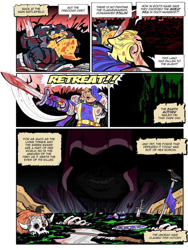Teh Gladiators Webcomic: The Undead Claim This Victory!